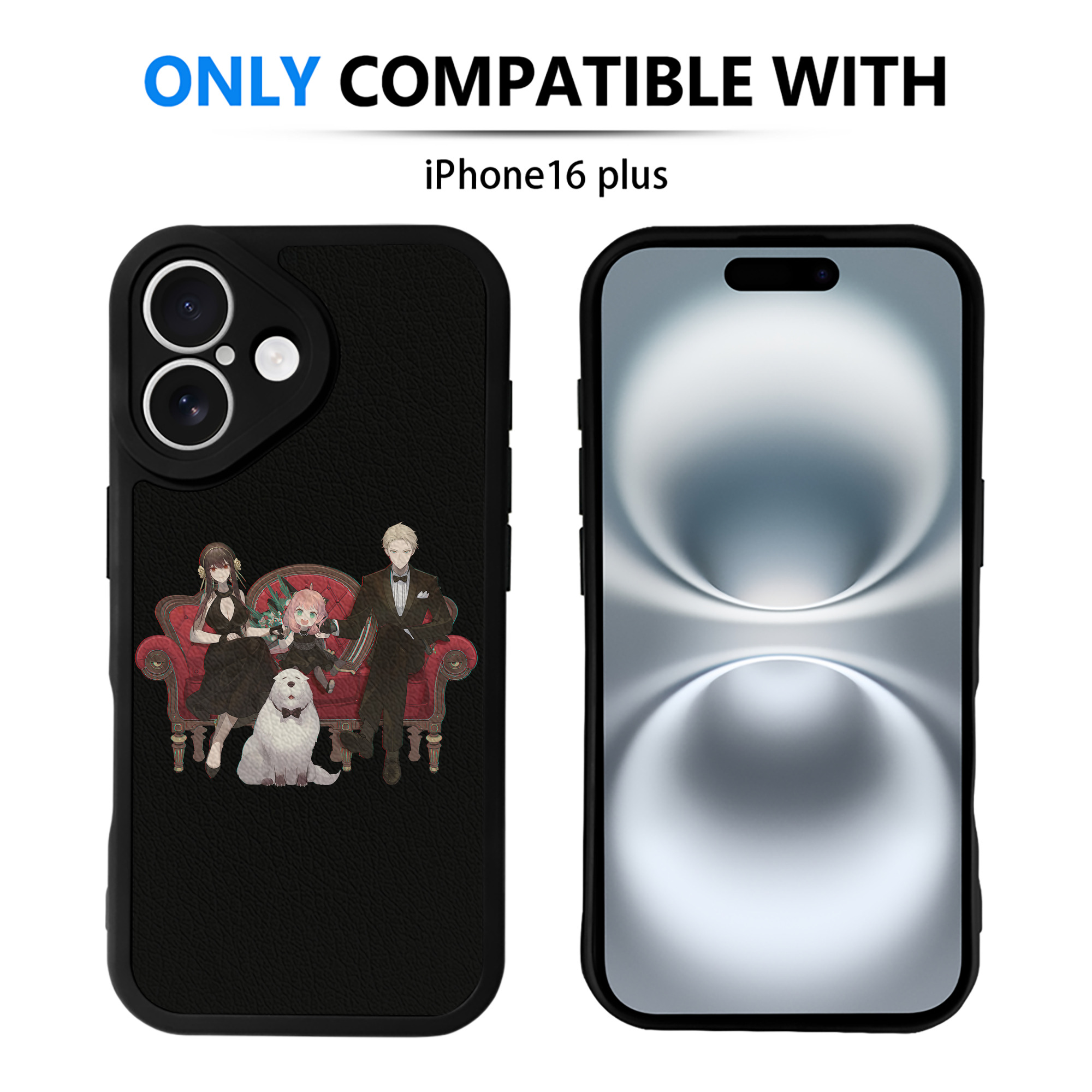 （画像用） SPY×FAMILY间谍家家酒 【iPhone 16シリーズ対応】シリコンスマホケース（レザー調） 材質：シリコン